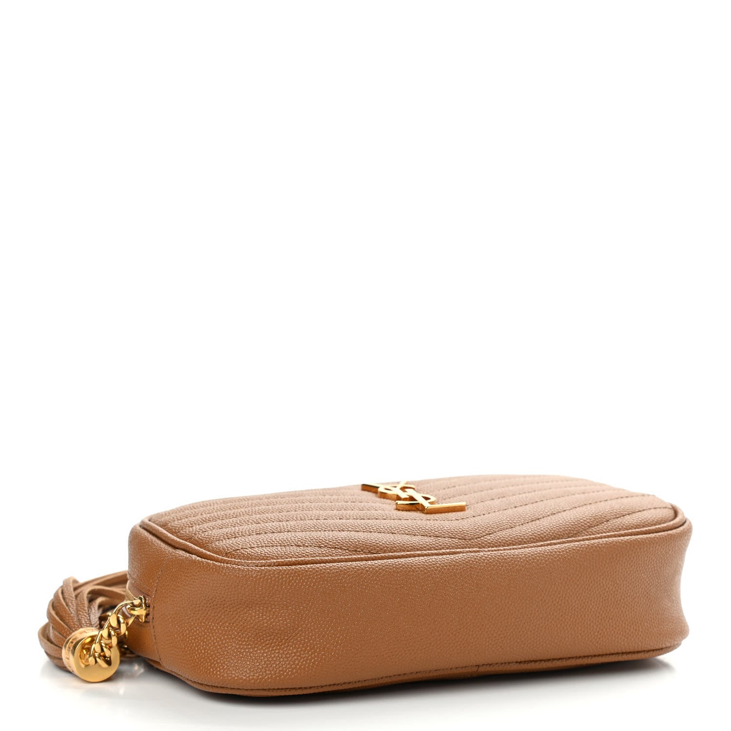 Saint Laurent Grain De Poudre Matelasse Monogram Mini Lou Camera Bag Dune 4 of 11