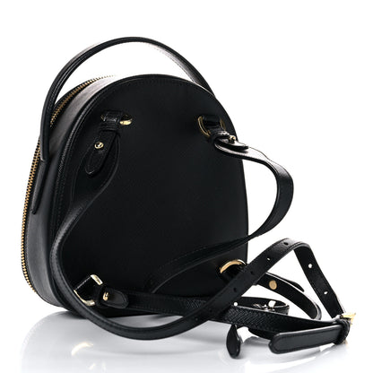 Prada Saffiano Lux Mini Odette Backpack Black 3 of 12