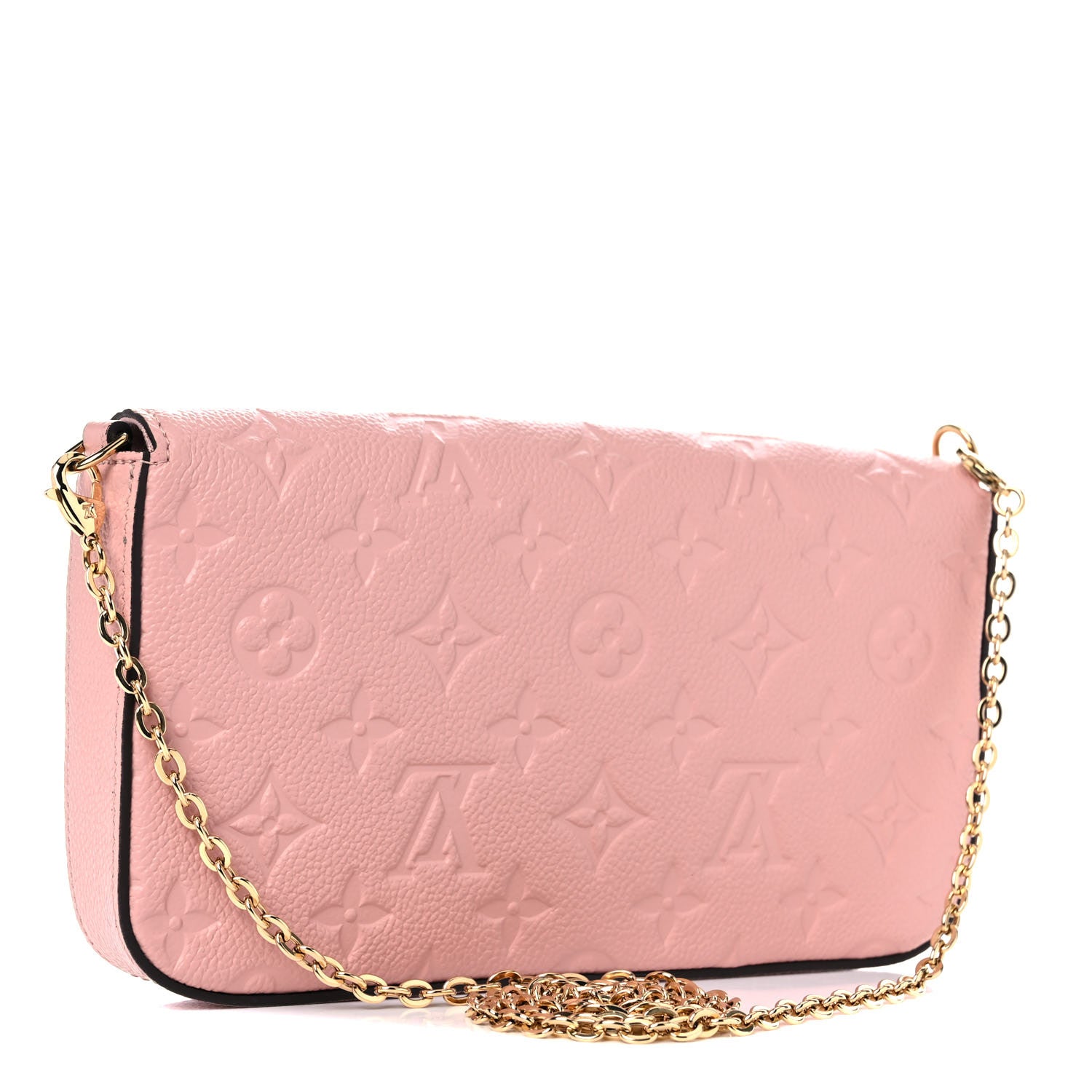 Louis Vuitton Empreinte Pochette Felicie Chain Wallet Rose Poudre 4 of 9