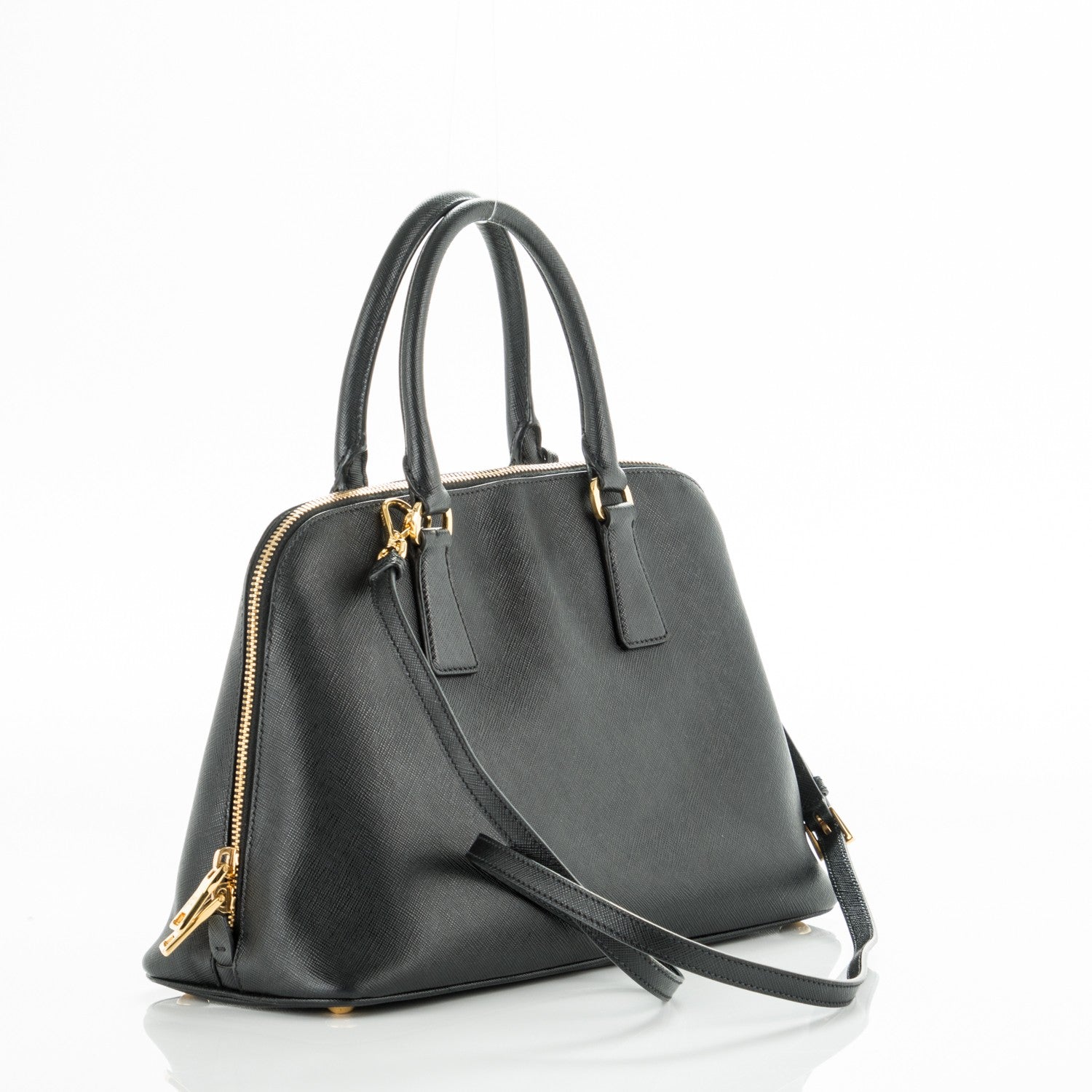 Prada Saffiano Lux Medium Promenade Tote Black 3 of 8