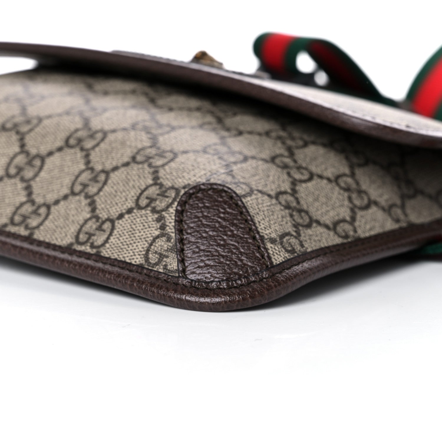 Gucci GG Supreme Monogram Neo Vintage Web Belt Bag Brown 11 of 12