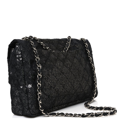 Chanel Hidden Sequin Maxi Flap Black 3 of 11