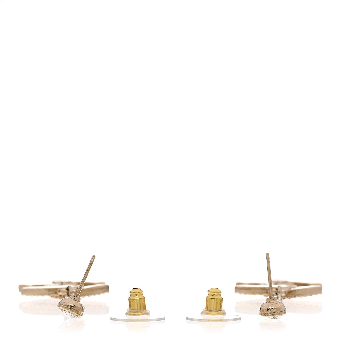 Crystal CC Drop Earrings Gold Multicolor