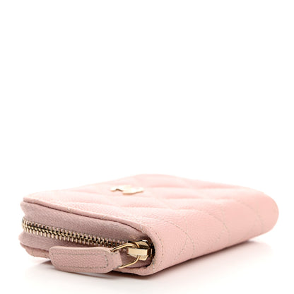 Chanel Caviar Quilted Zip Coin Purse Light Pink 4 of 8