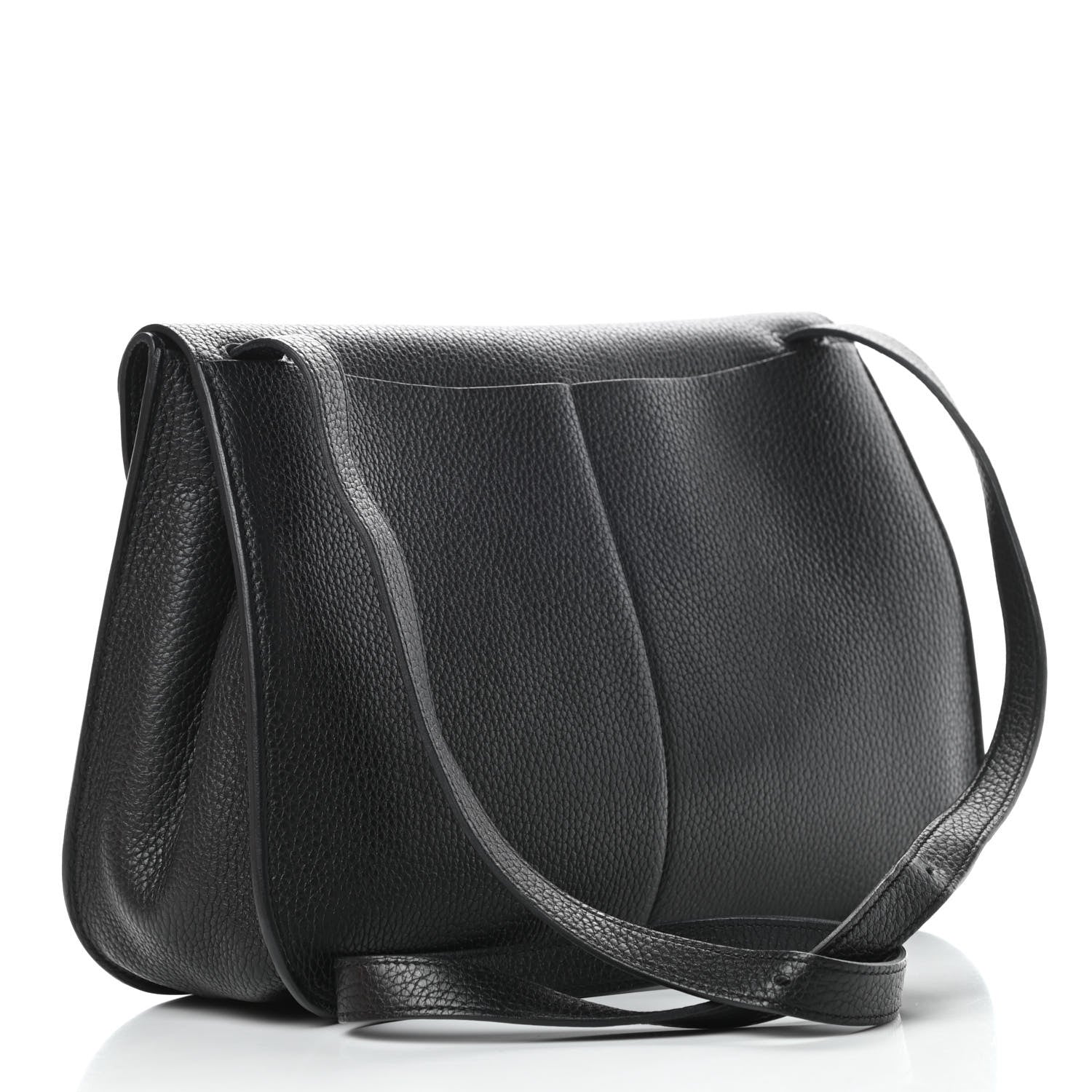 Hermes Taurillon Clemence Halzan 31 GM Black 4 of 17