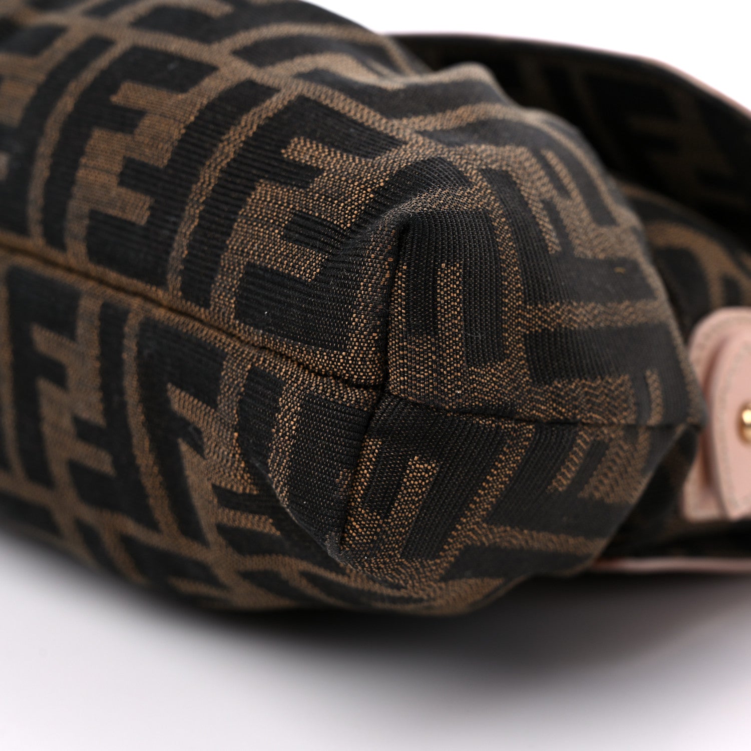 Fendi Zucca Cuoio Lucido Small Chef Shoulder Bag Tobacco Bois de Rose 8 of 12