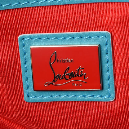 Christian Louboutin Calfskin Woven Valou Backpack Blue 9 of 12