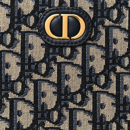 Christian Dior Oblique 30 Montaigne Pouch Blue 8 of 10