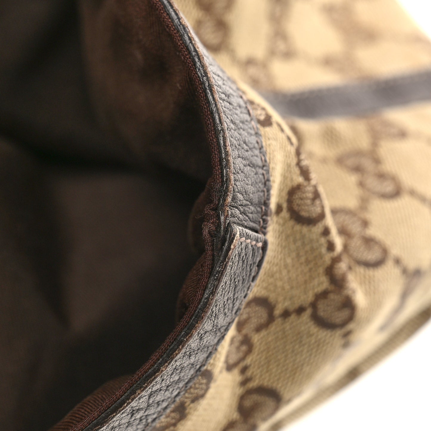 Monogram Large Abbey Tote Dark Brown