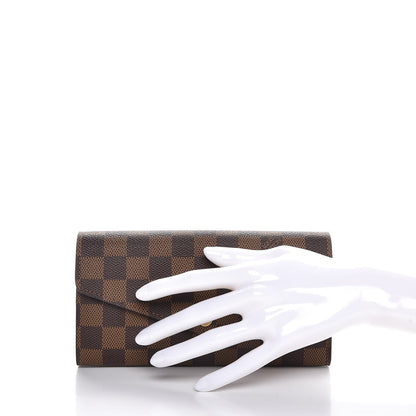 Louis Vuitton Damier Ebene Sarah Wallet NM 2 of 11