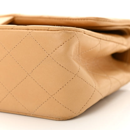 Chanel Lambskin Quilted Medium Double Flap Beige 10 of 14