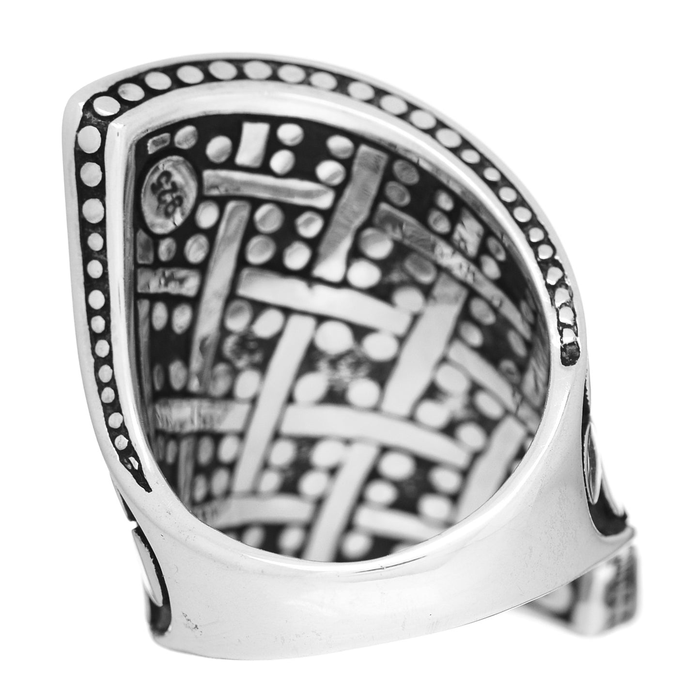 Sterling Silver 18K Yellow Gold Jaisalmer Dot Wrap Ring 54 7