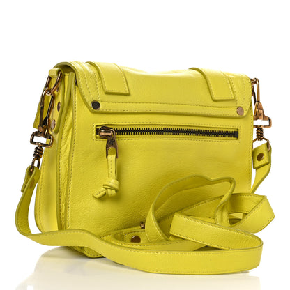 Proenza Schouler Lambskin PS1 Pouch Messenger Lemon 2 of 20