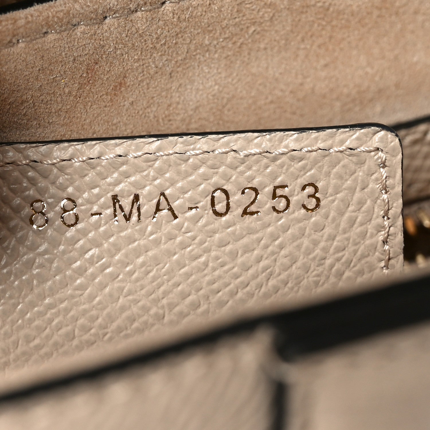 Christian Dior Grained Calfskin Saddle Bag With Strap Warm Taupe 7 of 11