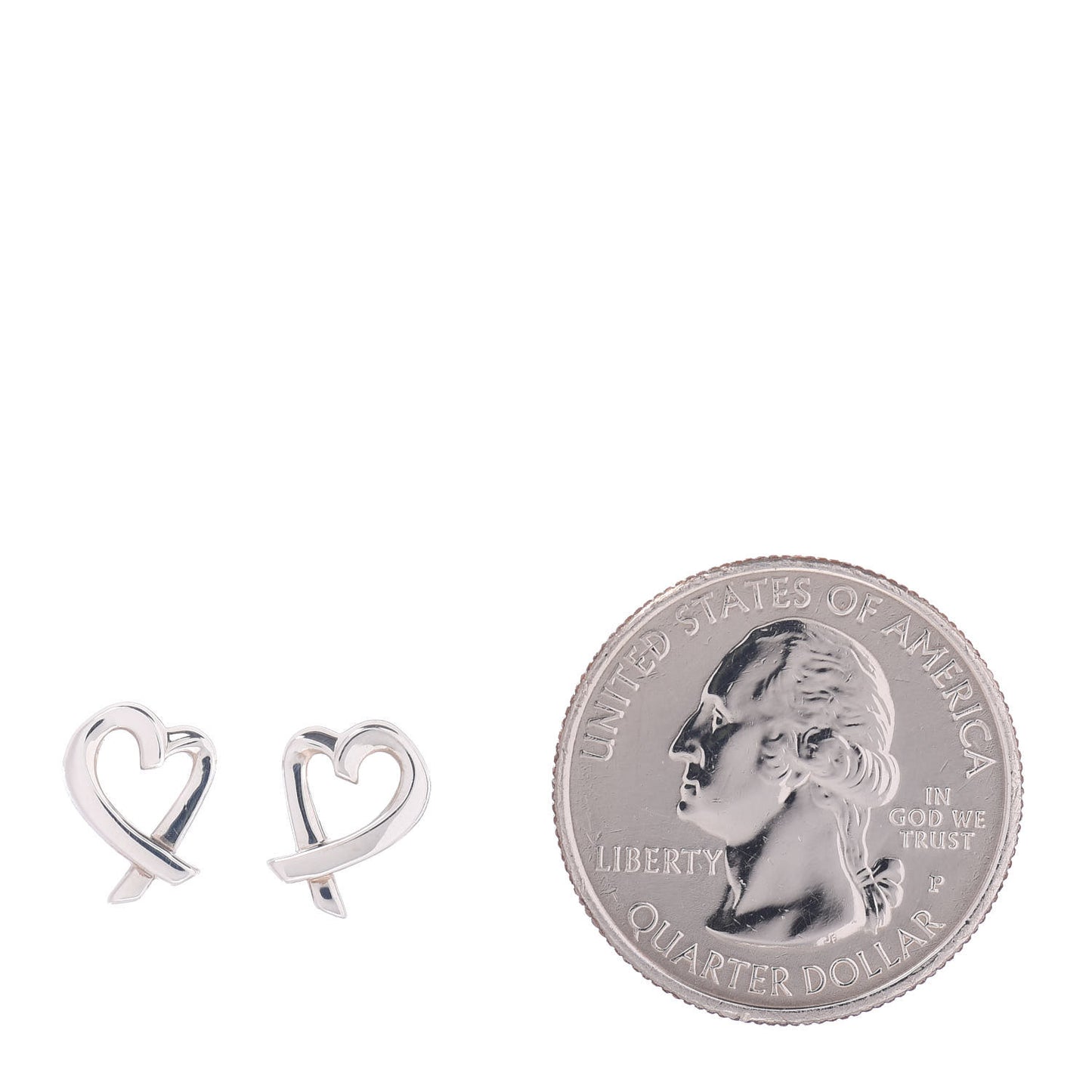 Sterling Silver Mini Paloma Picasso Loving Heart Earrings