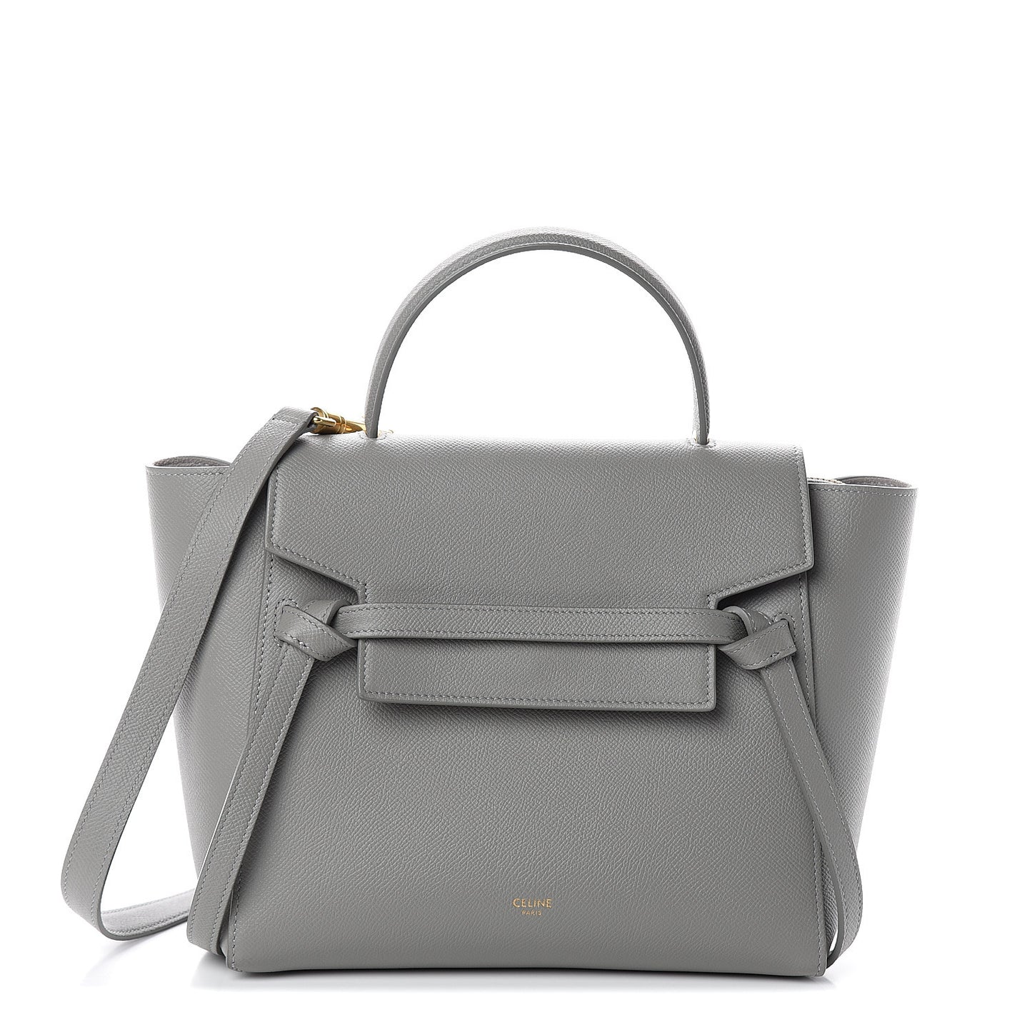 Grained Calfskin Micro Belt Bag Cloud