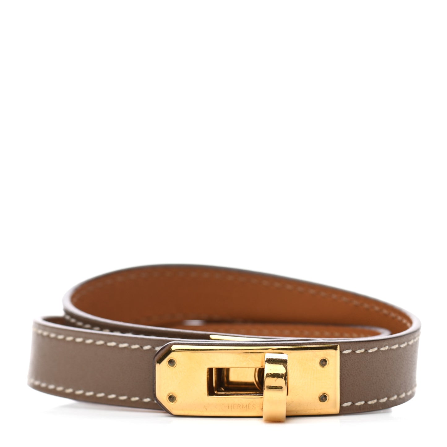 Swift Kelly Double Tour Bracelet M Etoupe