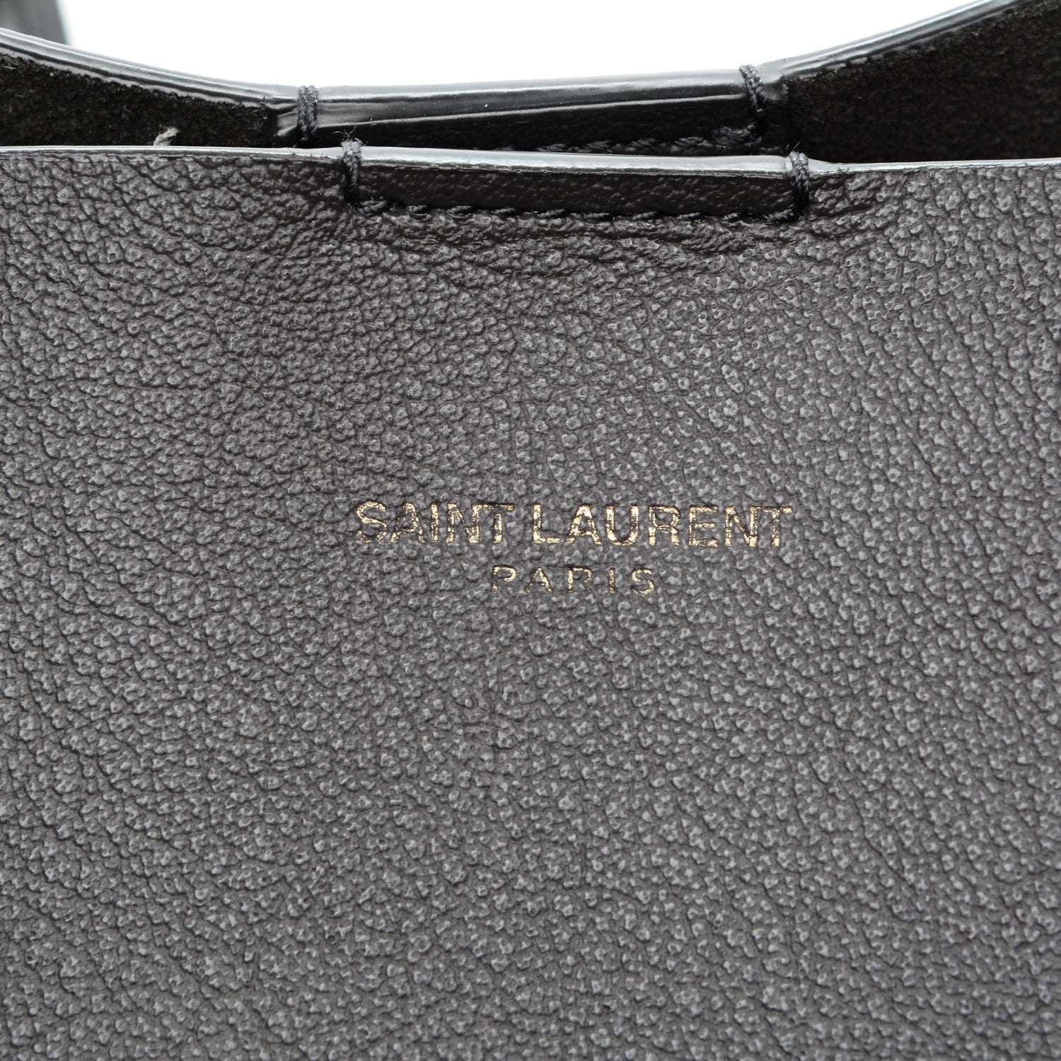Saint Laurent Calfskin Large Shopping Tote Dark Grey 7 of 9