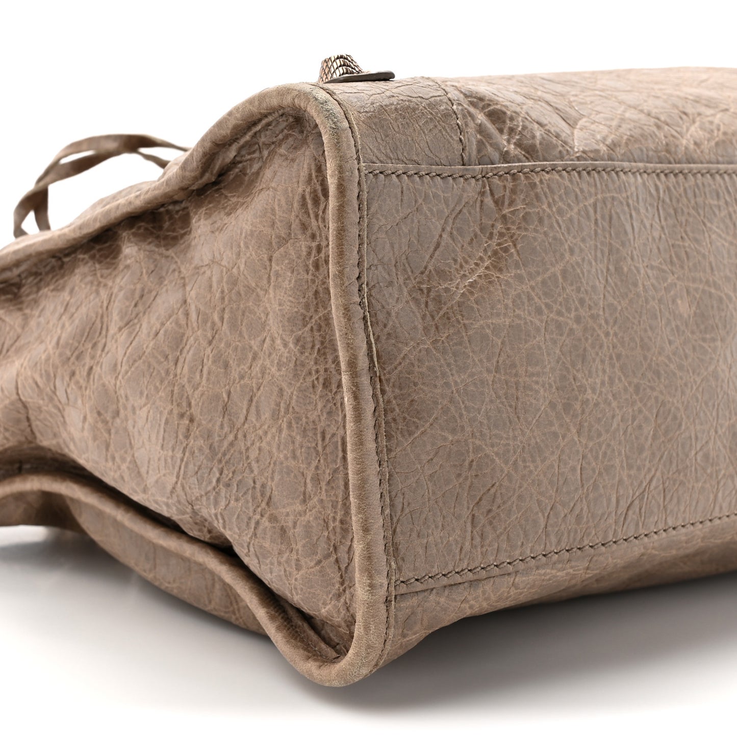 Agneau Giant 12 Rose Gold Hardware City Gris Poivre