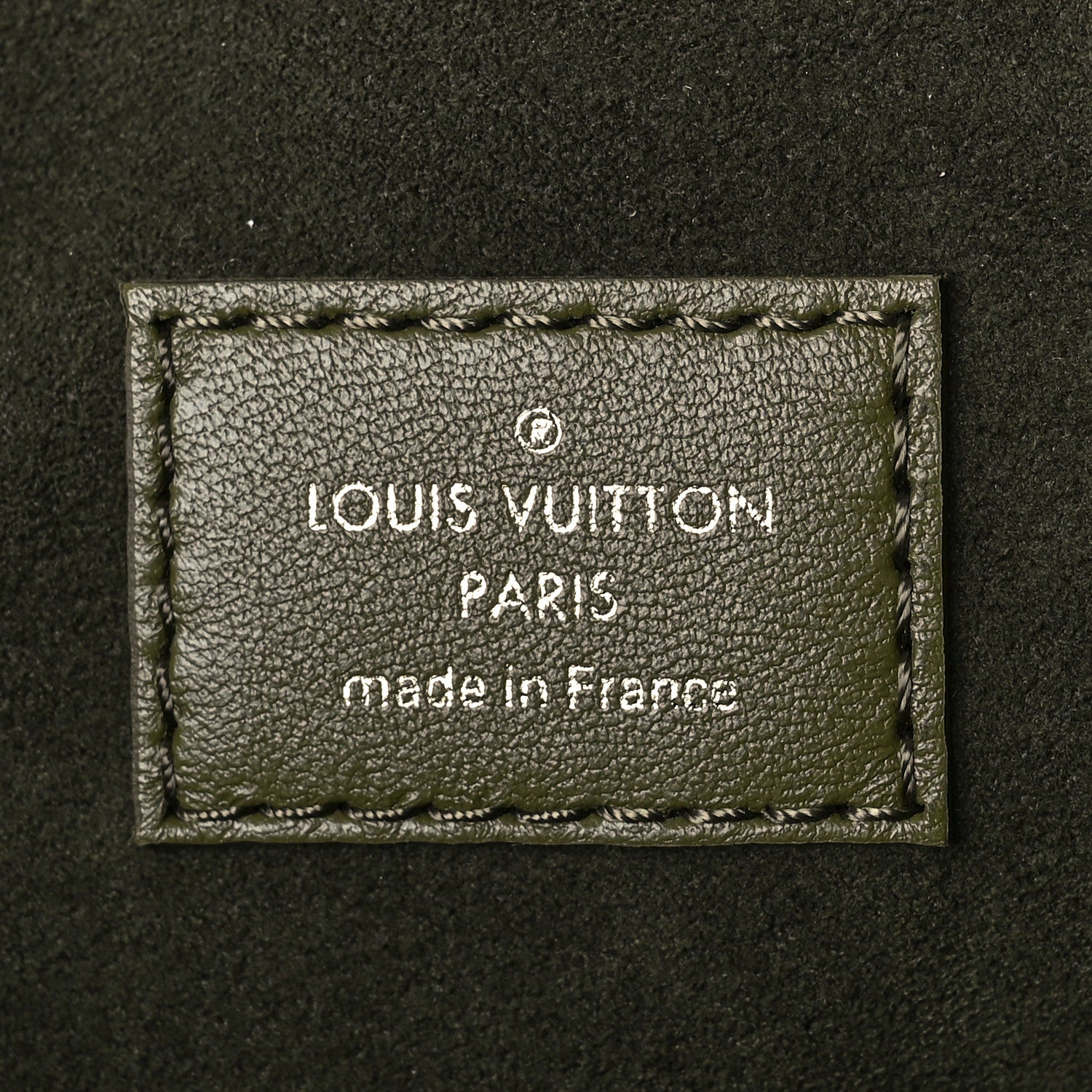Louis Vuitton Lambskin Embossed Monogram Coussin MM Khaki 7 of 9