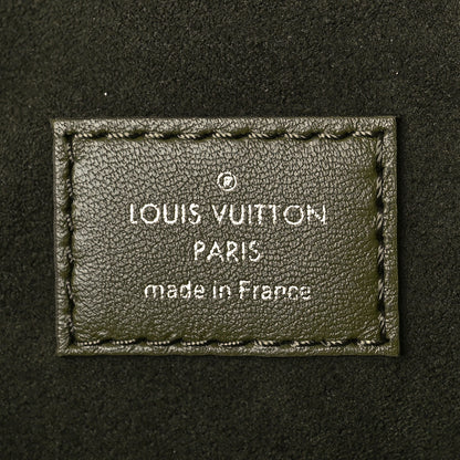 Louis Vuitton Lambskin Embossed Monogram Coussin MM Khaki 7 of 9