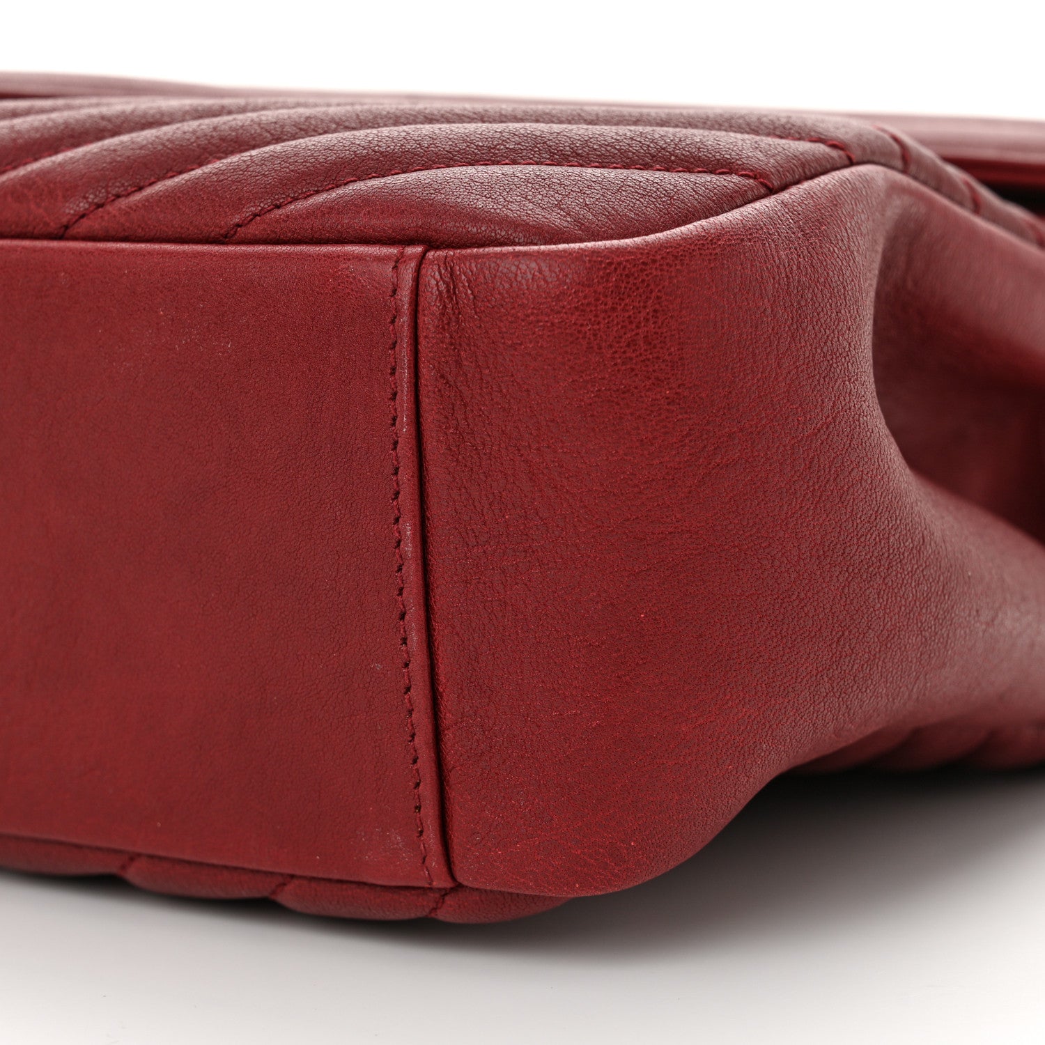 Saint Laurent Sheepskin Matelasse Chevron Large College Monogram Satchel Palissandre 10 of 11