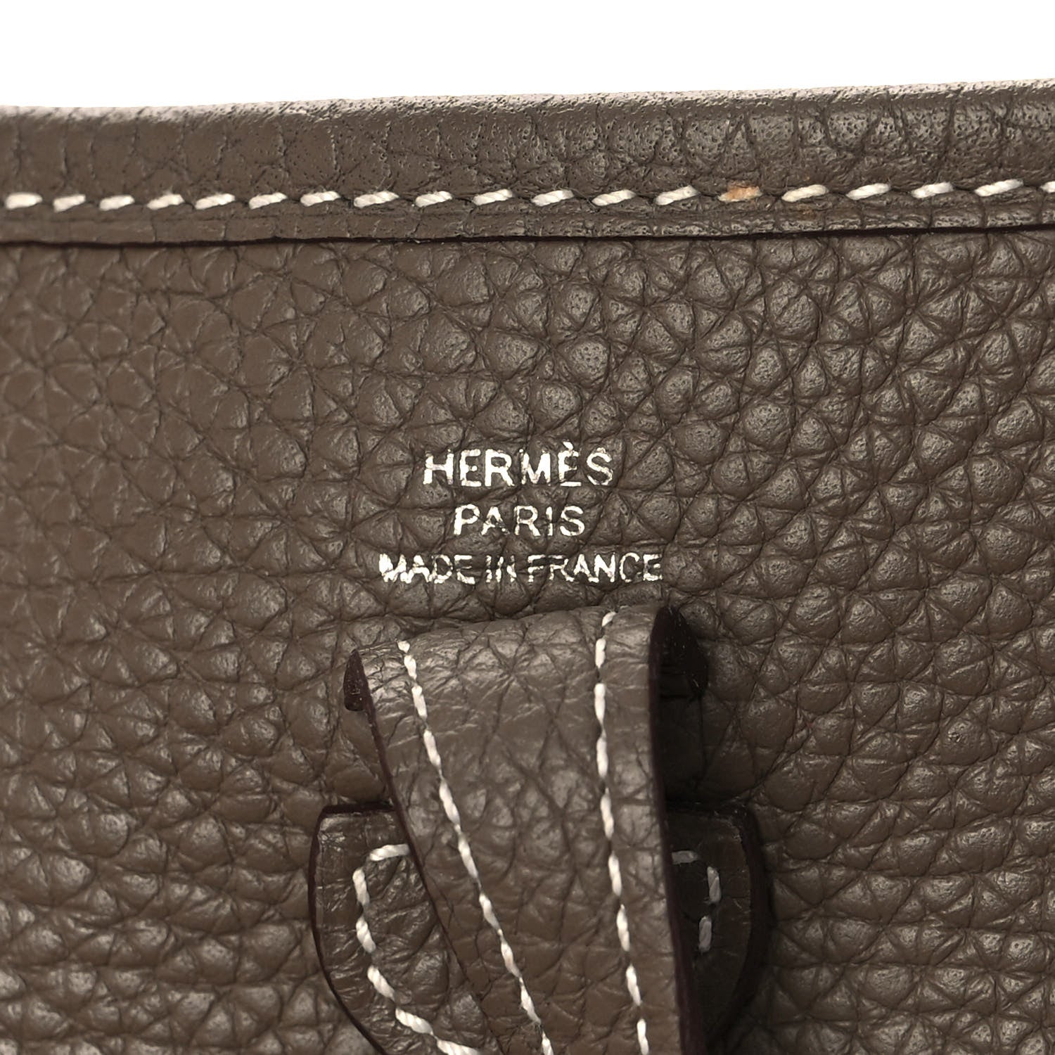 Hermes Taurillon Clemence Amazone Evelyne TPM Etoupe Bleu Indigo 6 of 14