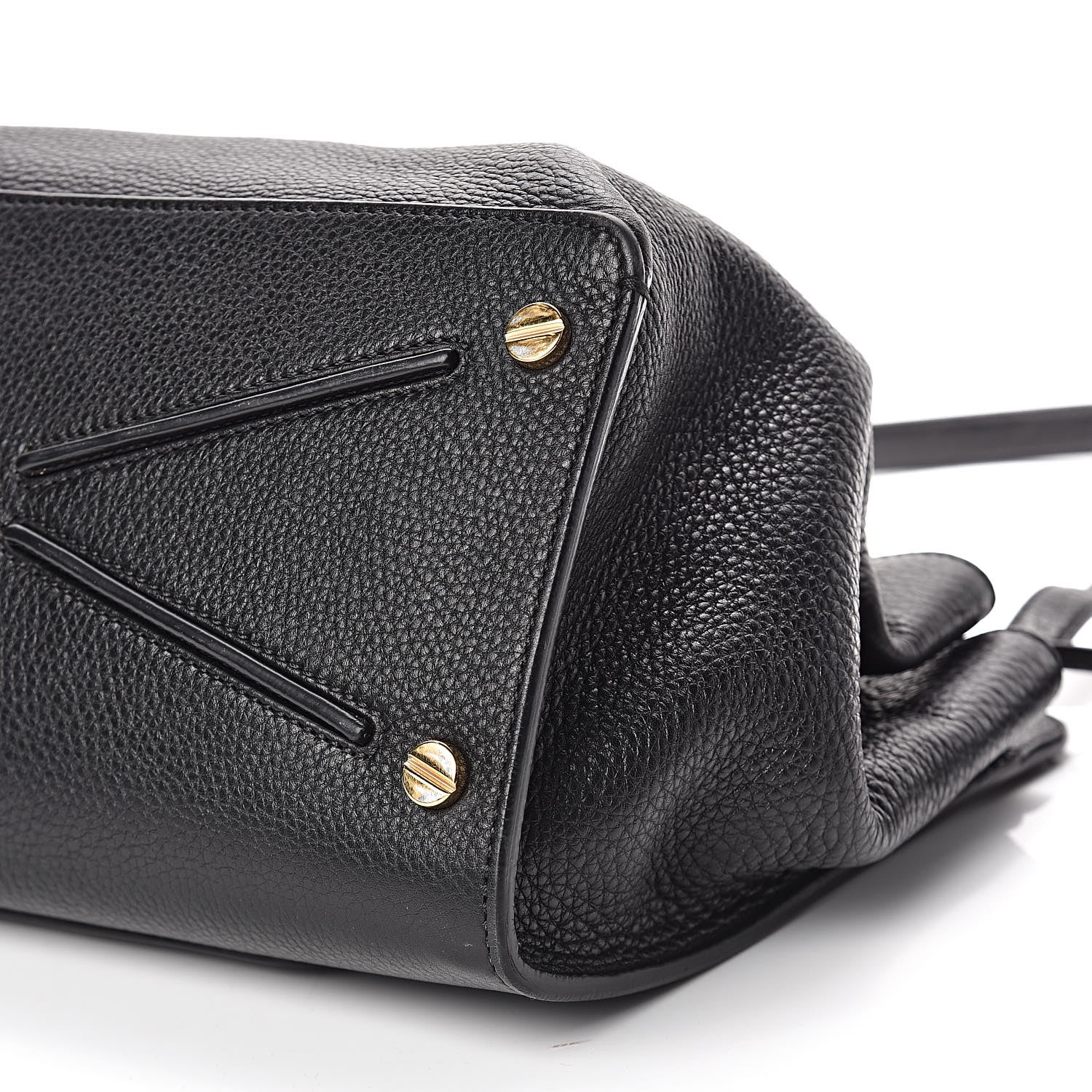 Valentino Garavani Pebbled Calfskin Large JoyLock Satchel Black 13 of 14
