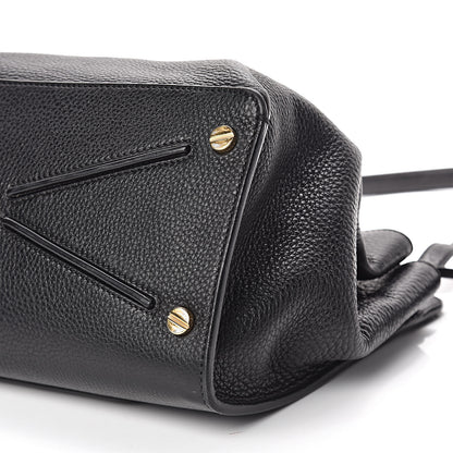 Valentino Garavani Pebbled Calfskin Large JoyLock Satchel Black 13 of 14