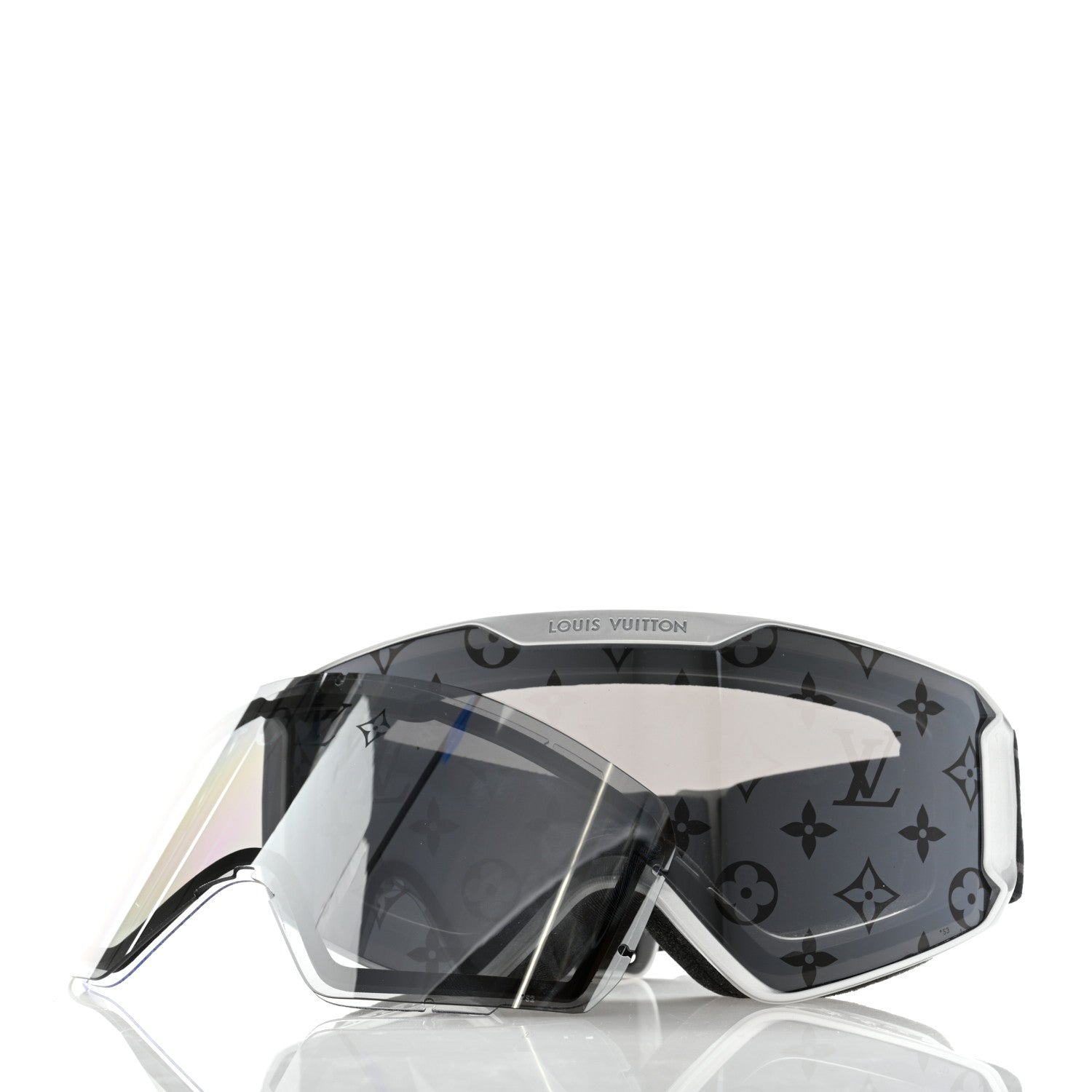 Louis Vuitton Acetate LV Snow Mask Silver 5 of 9
