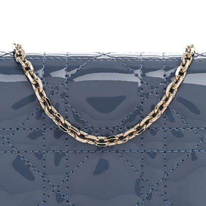 Christian Dior Patent Cannage Nano Lady Dior Chain Card Holder Cloud Blue 8 of 14