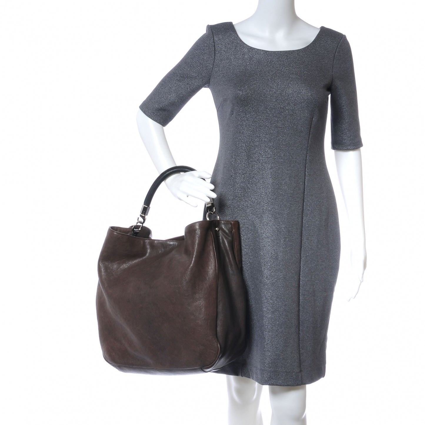 Leather Large Roady Brown