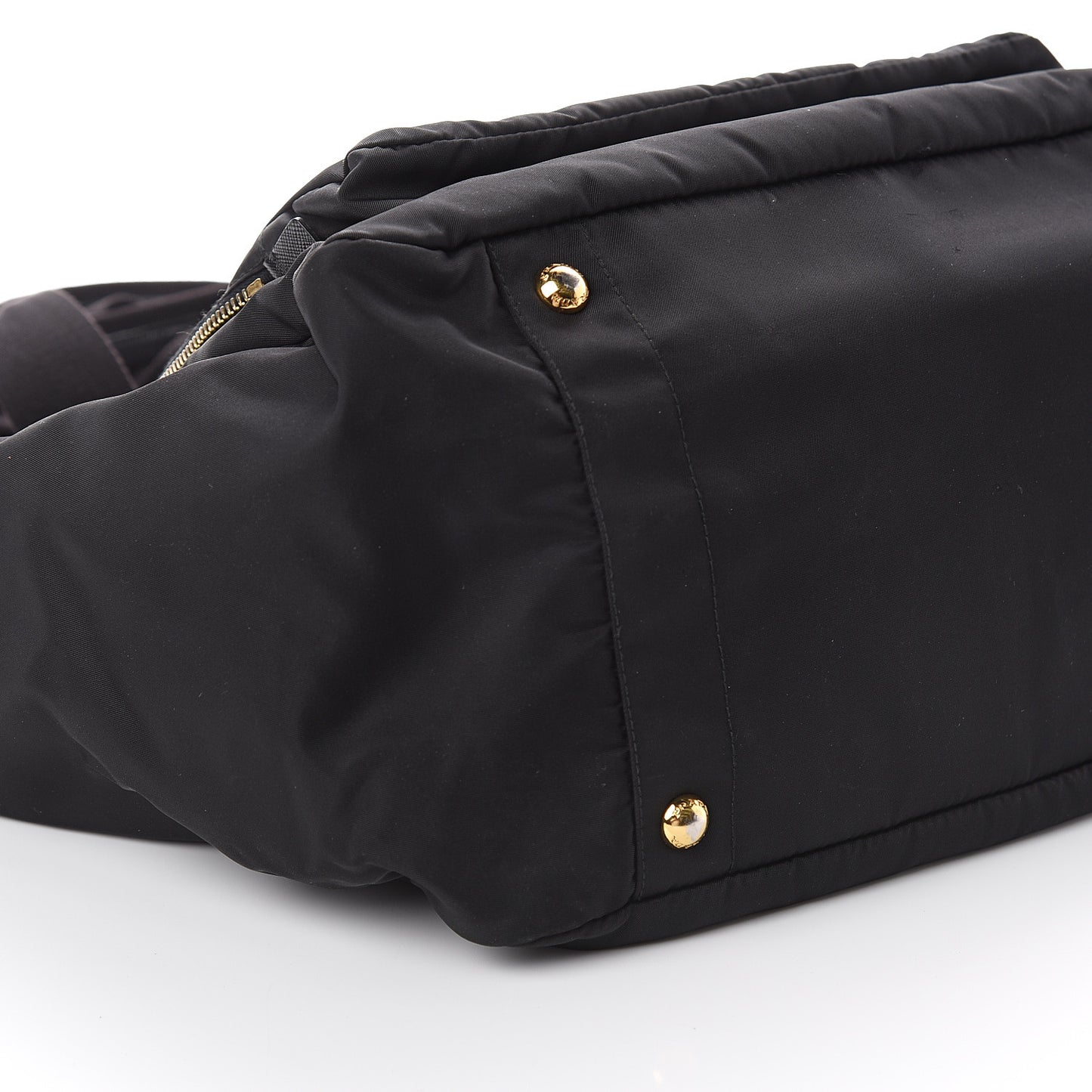 Tessuto Nylon Vela Diaper Bag Black