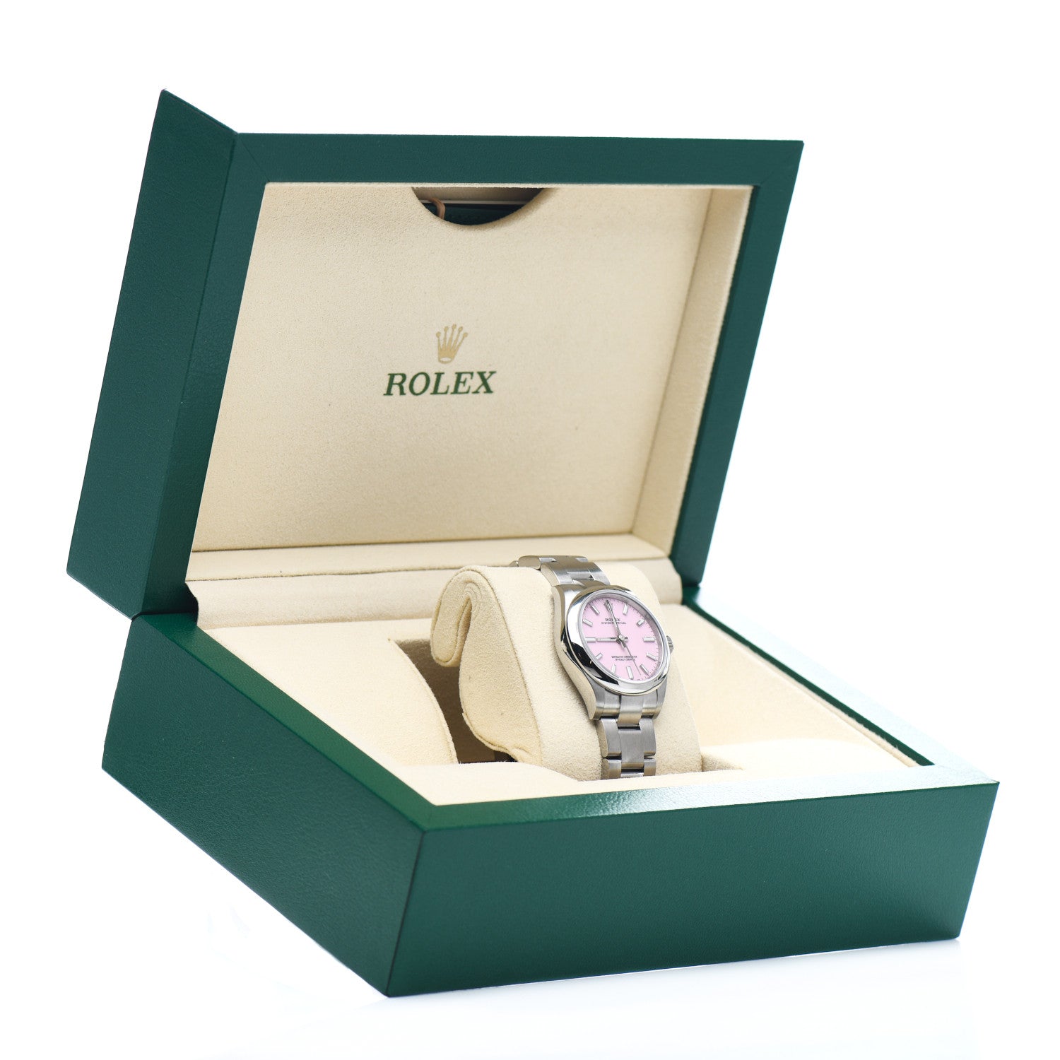 Rolex Stainless Steel 31mm Oyster Perpetual Watch Candy Pink 277200 5 of 5