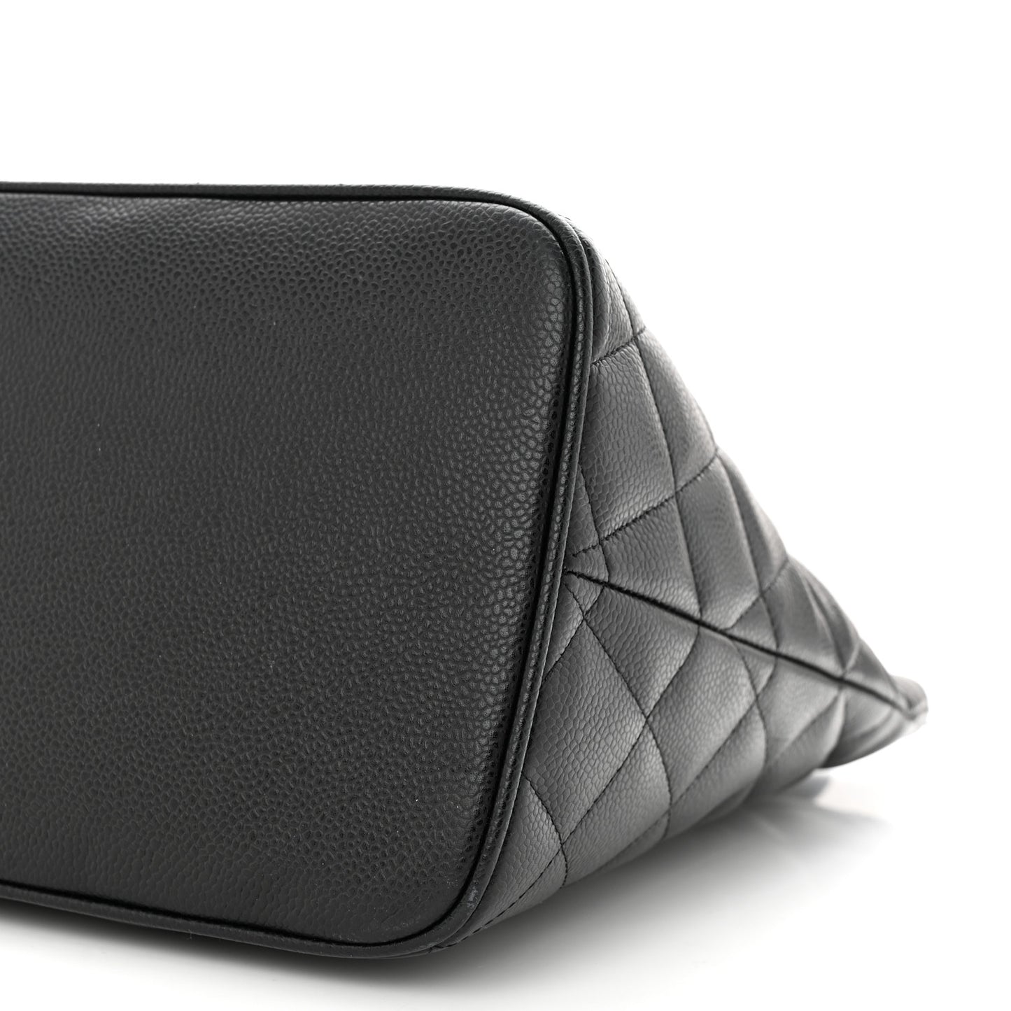 Caviar Quilted Medallion Tote Black