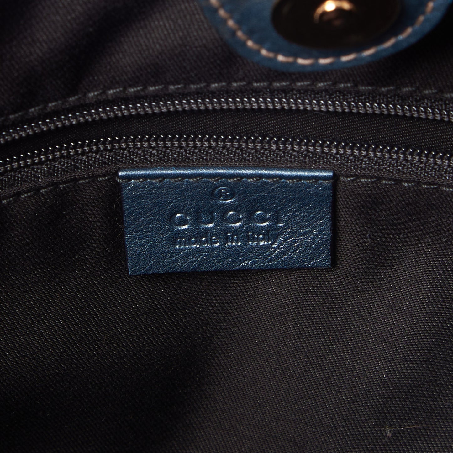 Monogram Medium Sukey Tote Metallic Blue
