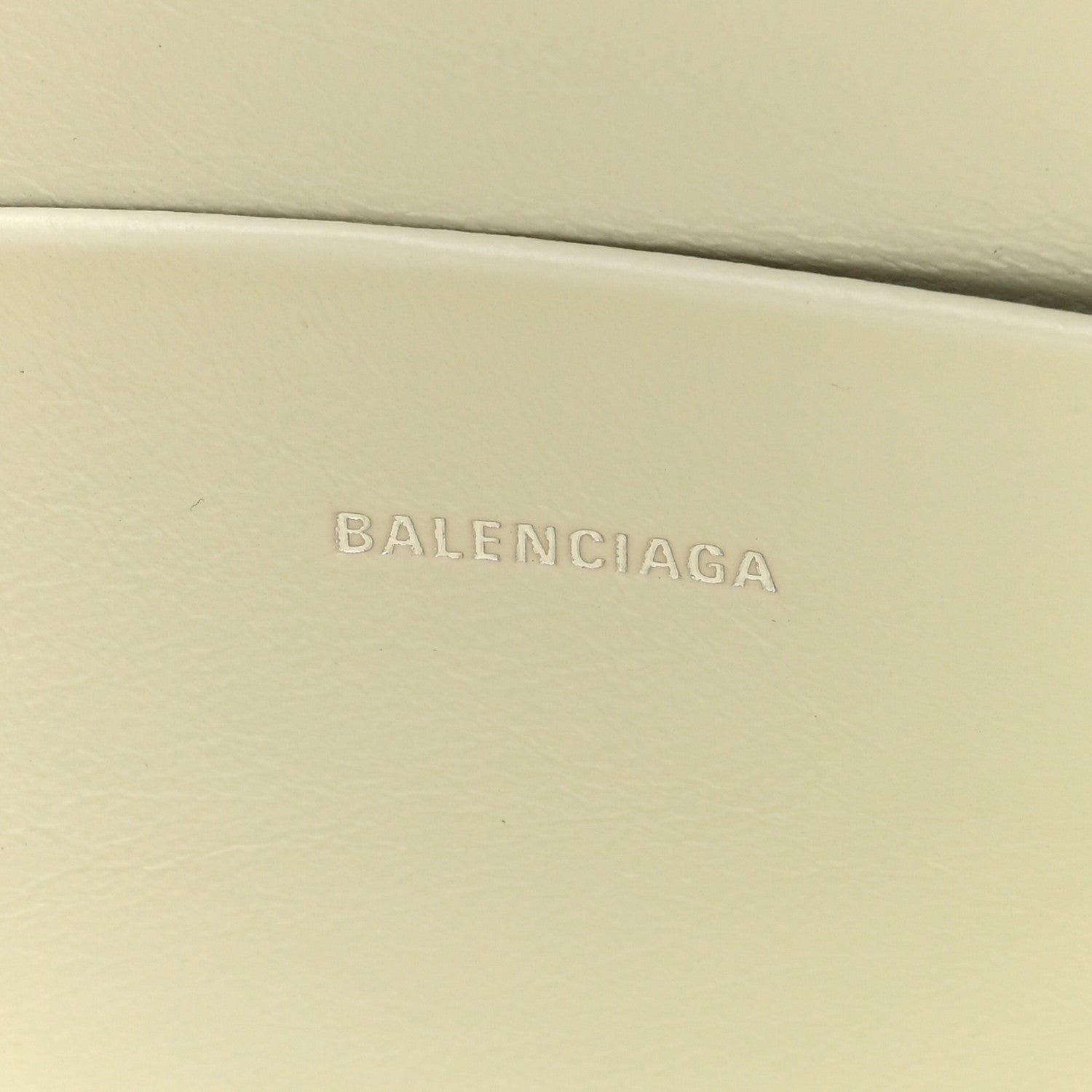 Balenciaga Calfskin Logo Cash Wristlet Clutch Bag White 6 of 6