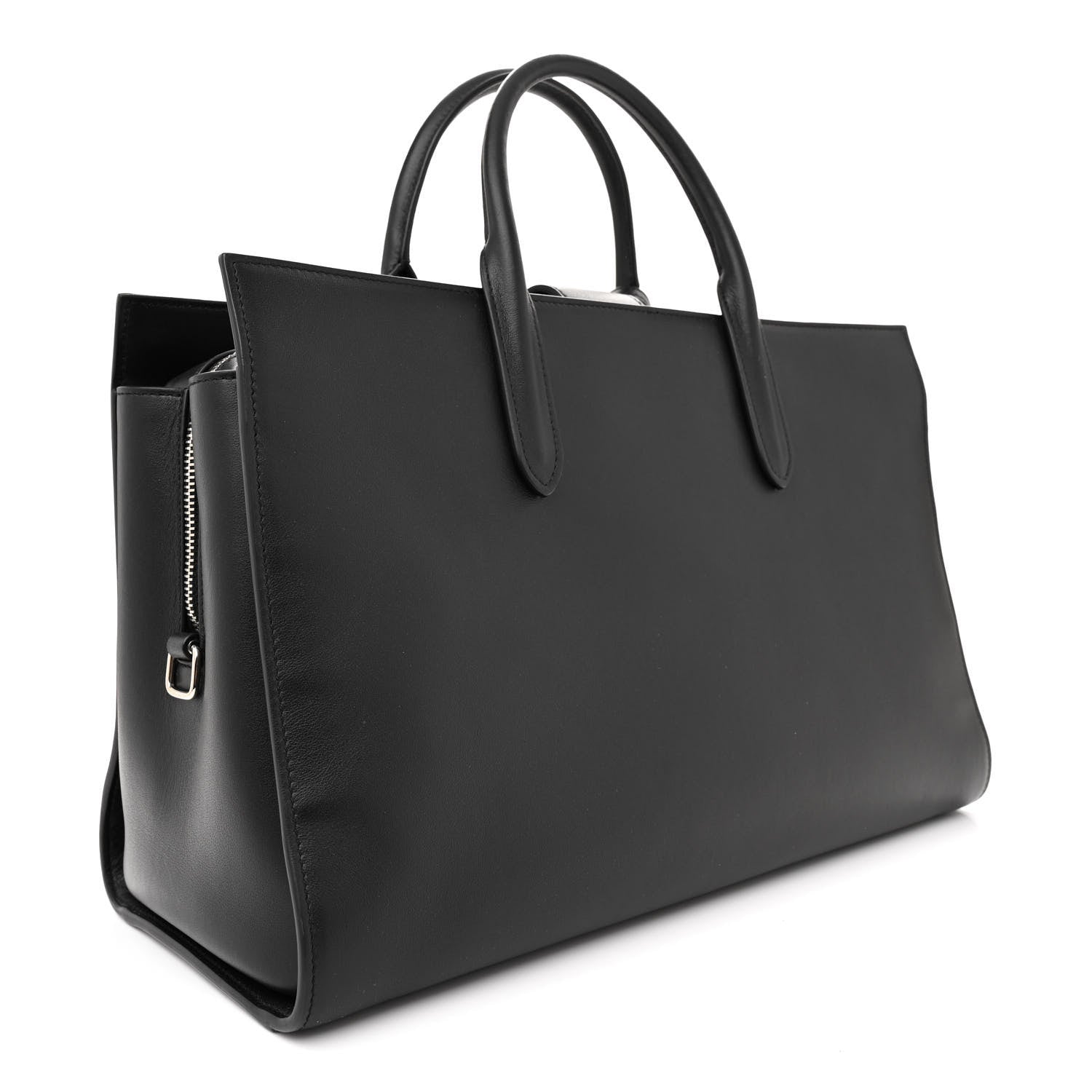 Saint Laurent Calfskin Large Jane Tote Black 3 of 10
