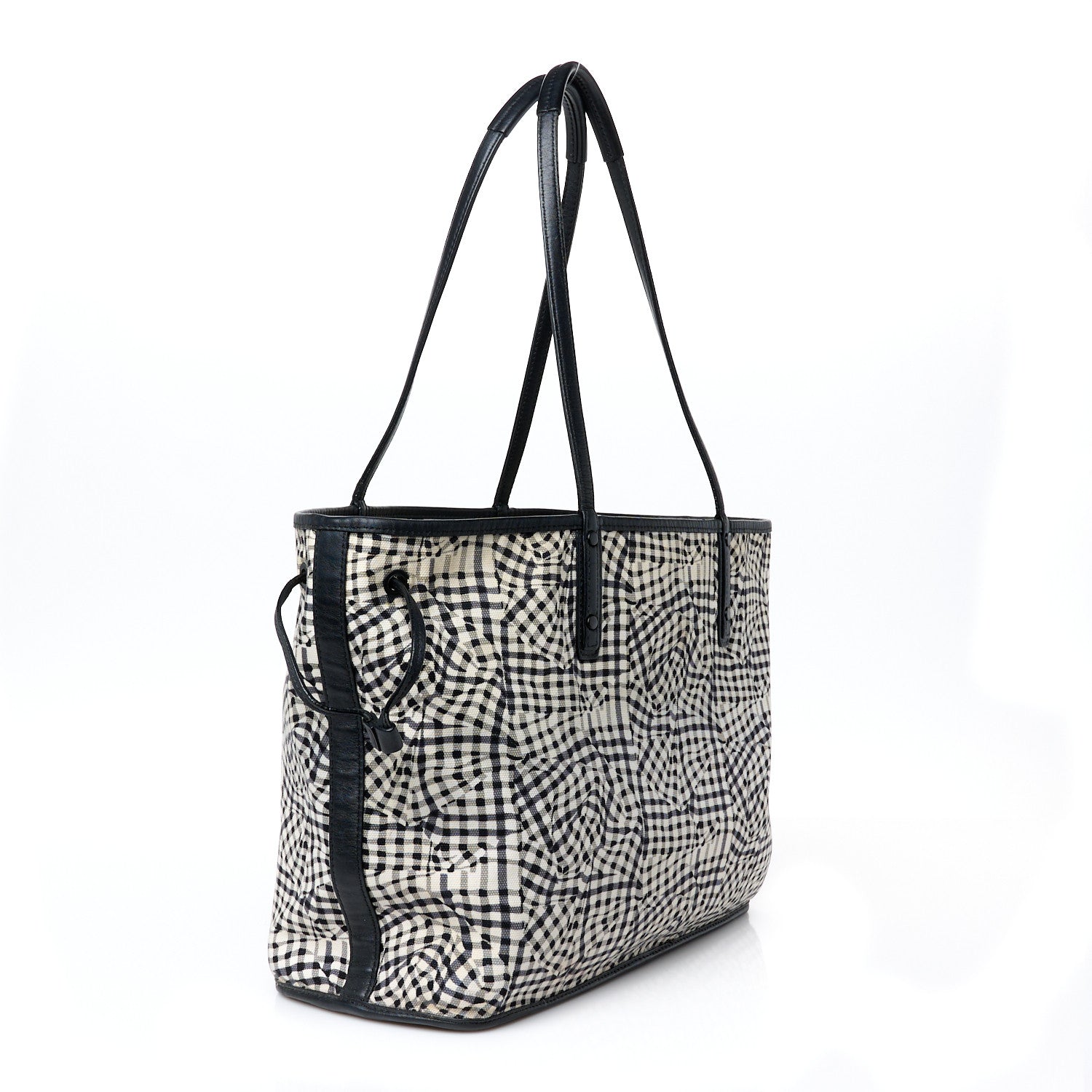 MCM Visetos Calfskin Motif Rombi Lion Printed Reversible Shopper Tote White 5 of 16