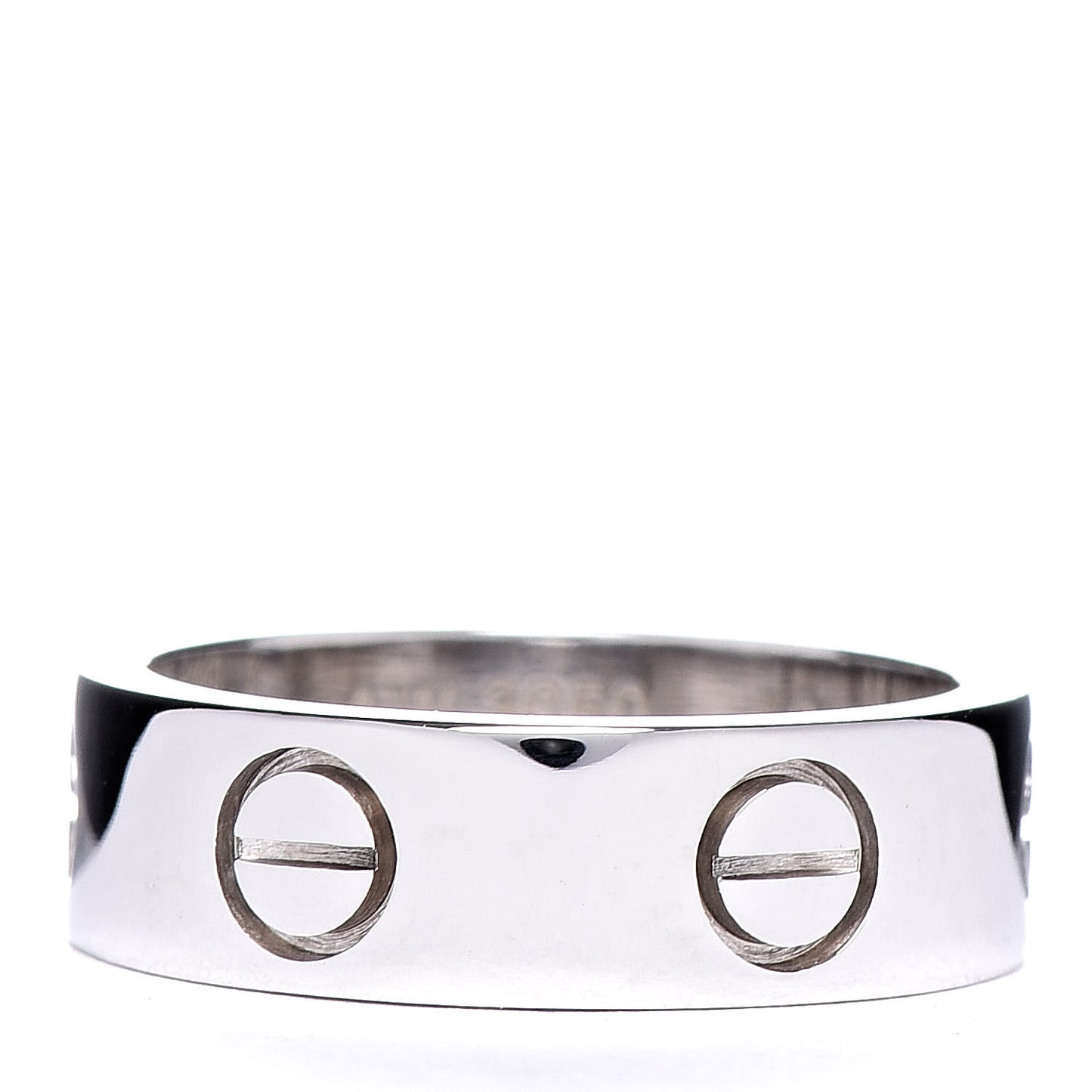 18K White Gold 5.5mm LOVE Ring 50 5.25