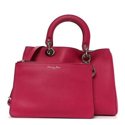 Christian Dior Calfskin Medium Diorissimo Bag Fuchsia 2 of 9