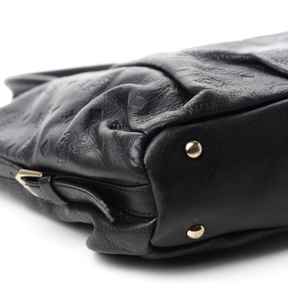 MCM Calfskin Ottomar Monogram Tote Black 6 of 14