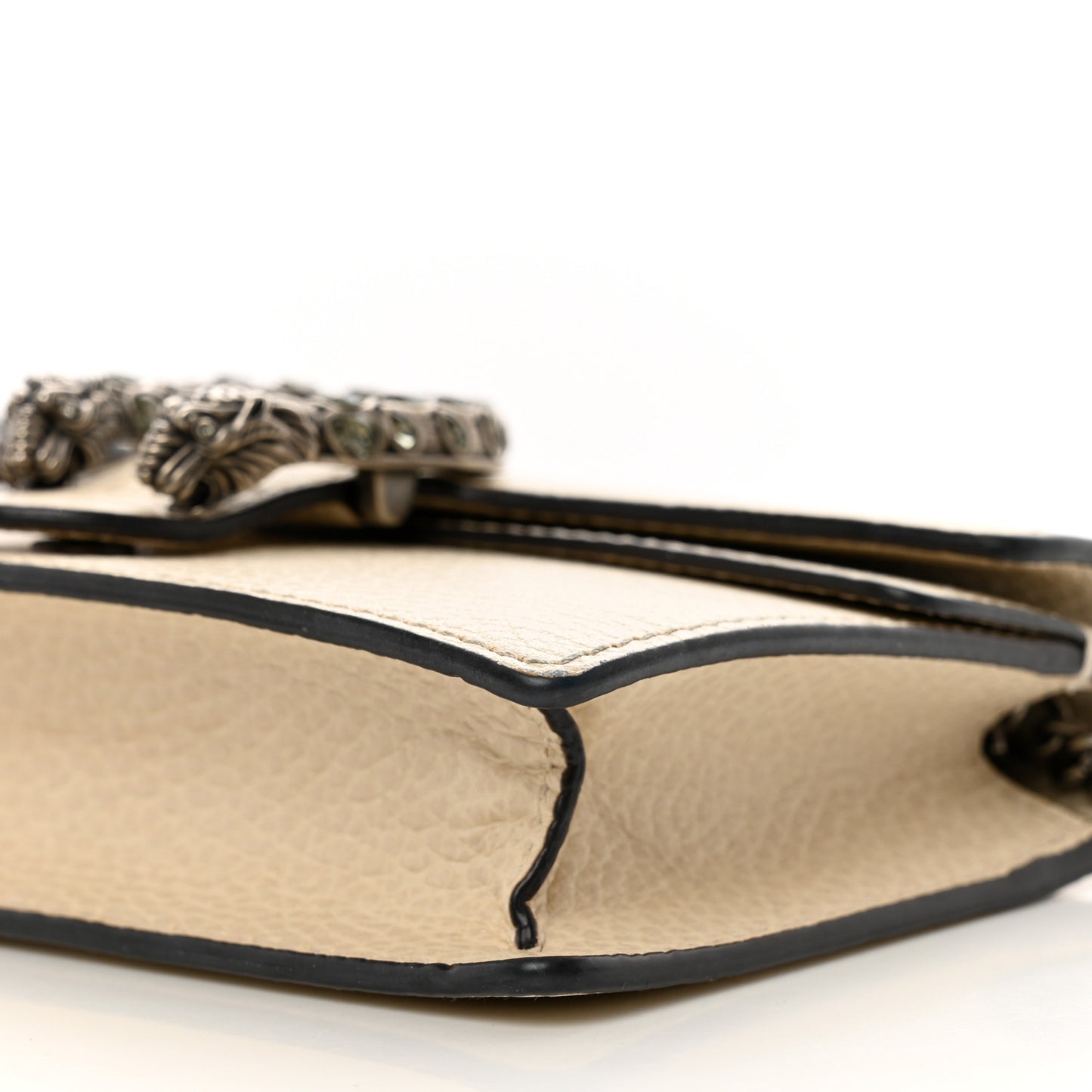 Dollar Calfskin Crystal Super Mini Dionysus Shoulder Bag Mystic White Black Diamond