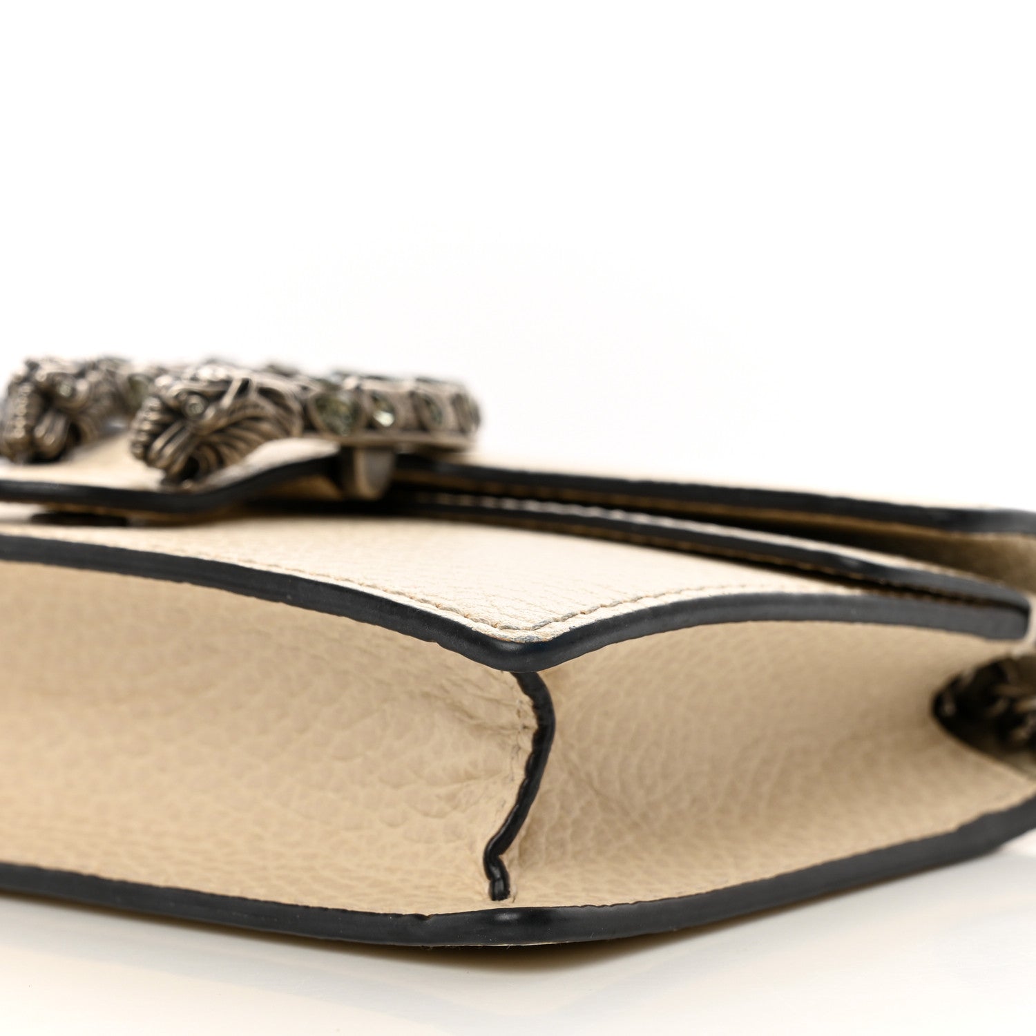 Gucci Dollar Calfskin Crystal Super Mini Dionysus Shoulder Bag Mystic White Black Diamond 10 of 11