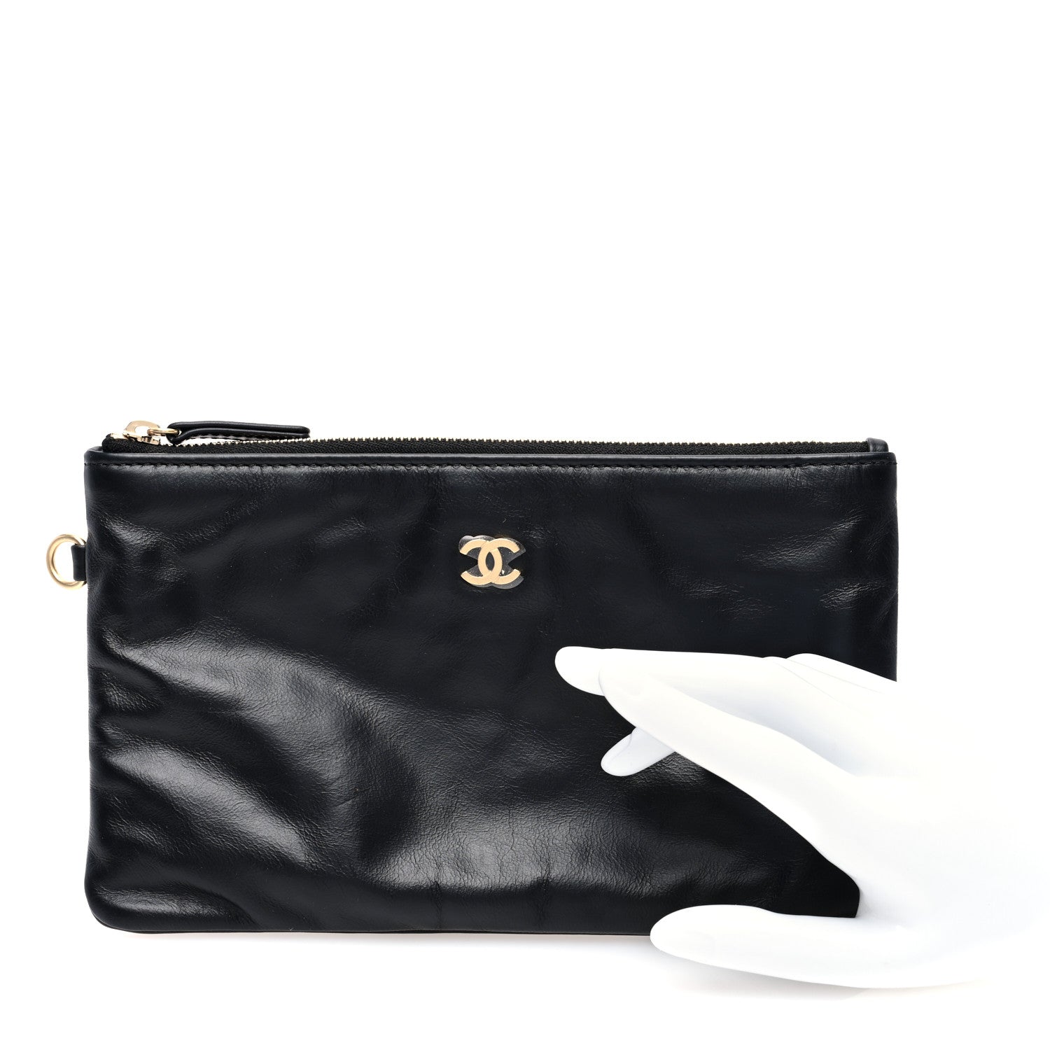 Chanel Shiny Calfskin Chanel 22 Removable Pouch Black 2 of 6