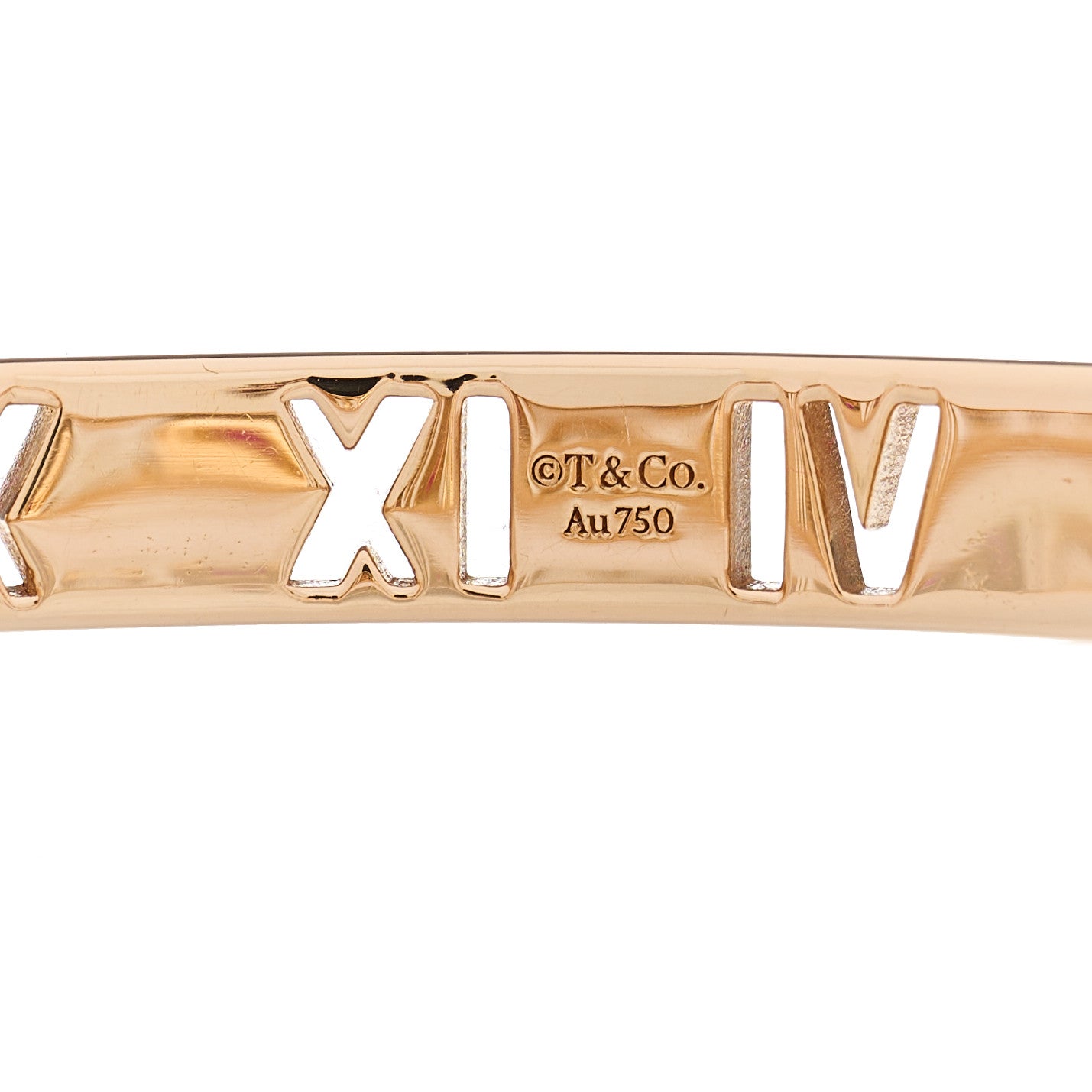 18K Rose Gold Ruby Atlas Pierced Hinged Bangle Bracelet