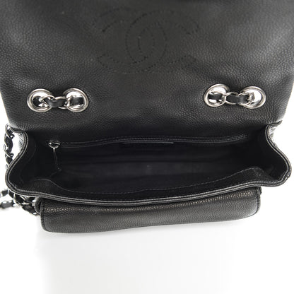 Chanel Caviar Quilted Medium Now and Forever Flap Black 5 of 7