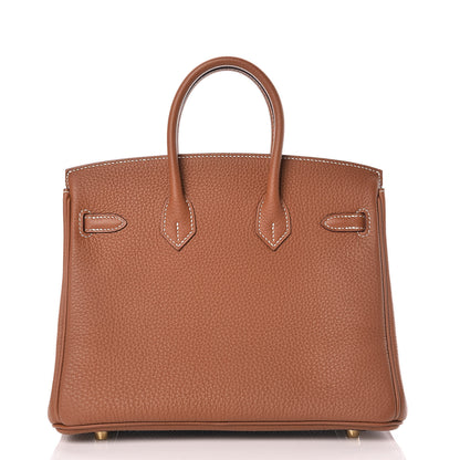 Hermes Togo Birkin 25 Gold 4 of 32