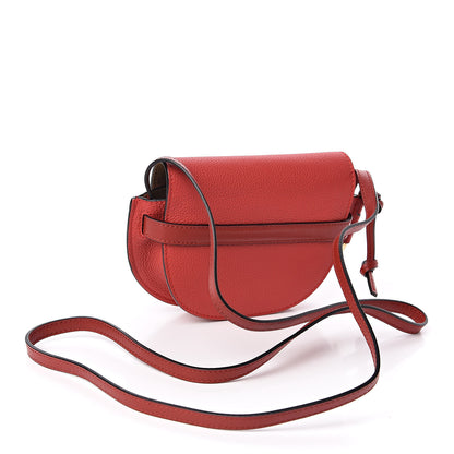 Loewe Grained Calfskin Mini Gate Crossbody Bag Scarlet Burnt Red 3 of 9