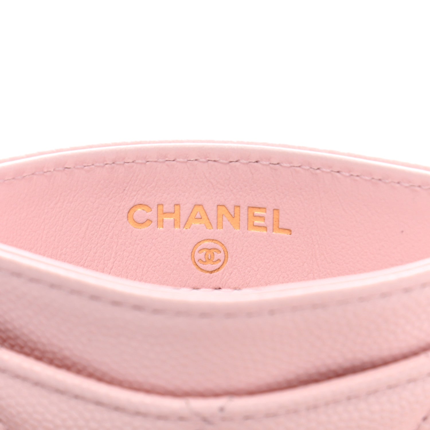 Chanel Caviar Quilted Card Holder Light Pink 6 of 9